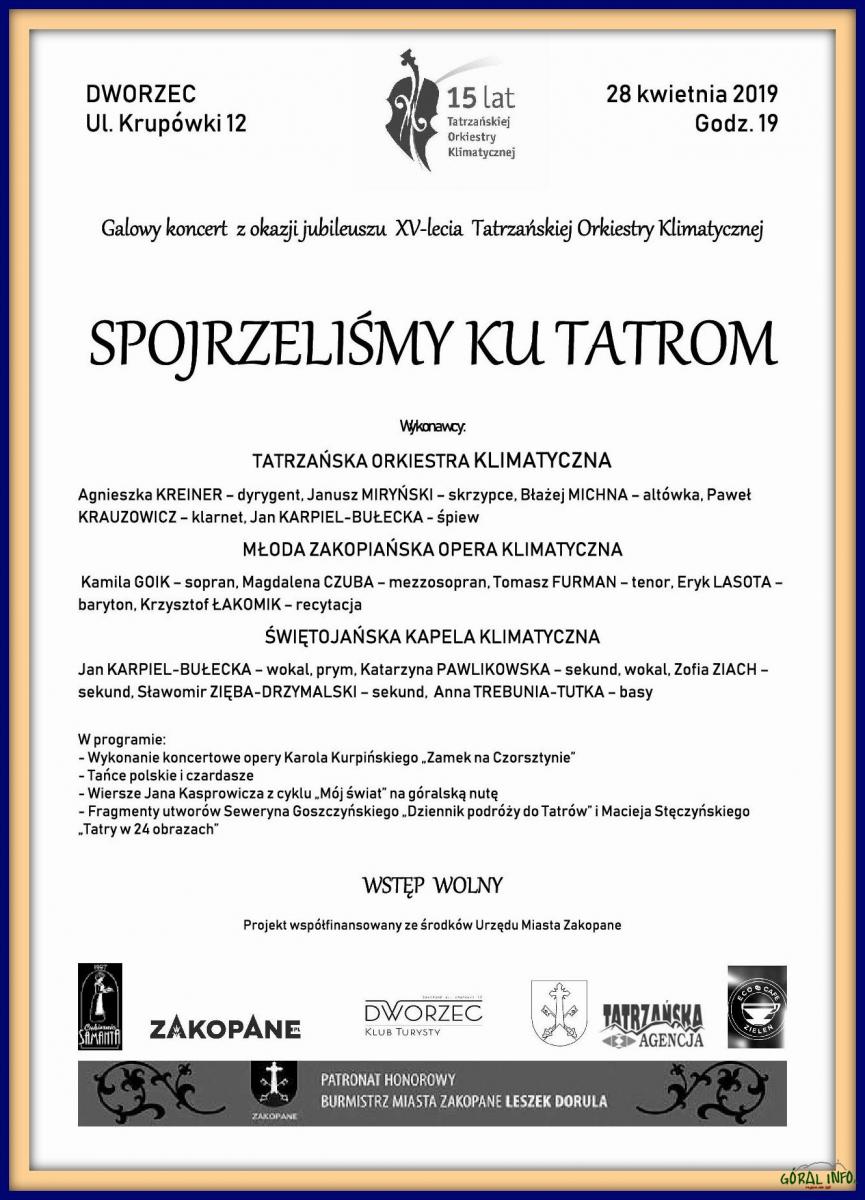 Spojrzeliśmy ku Tatrom
