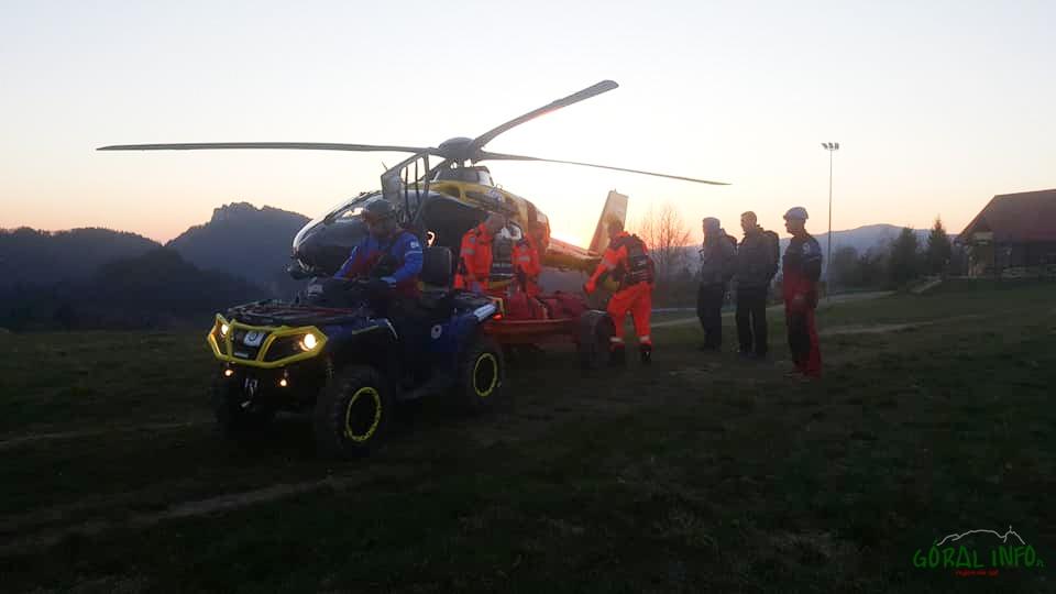 Pieniny. Turysta ranny podczas wycieczki na Szafranówkę