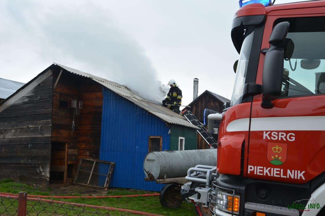 Pożar wędzarni w Piekielniku (zdjęcia)