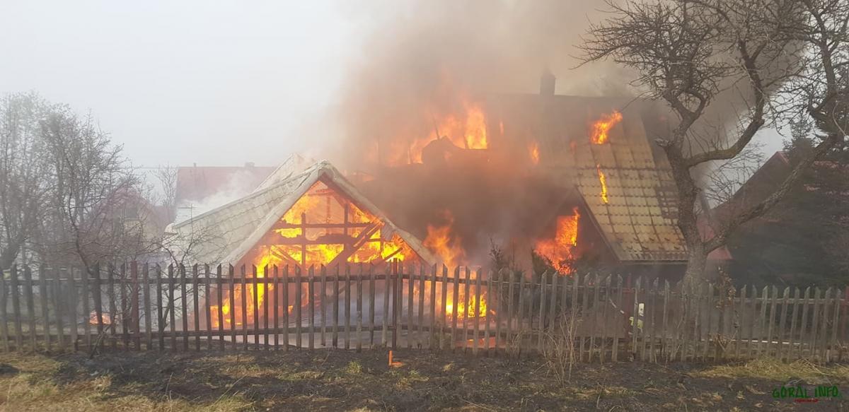 Wielki pożar pod Babią Górą (zdjęcia)