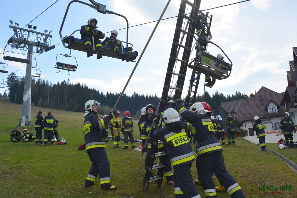 Strażacka pomoc na stoku (zdjęcia)