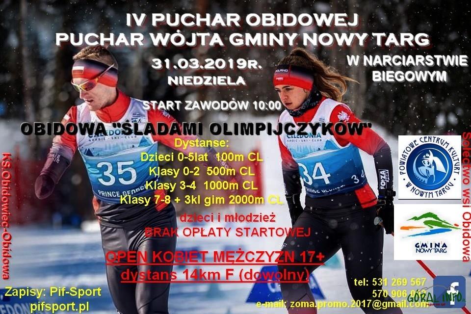 IV Puchar Obidowej Puchar Wójta Gminy Nowy Targ w Narciarstwie Biegowym