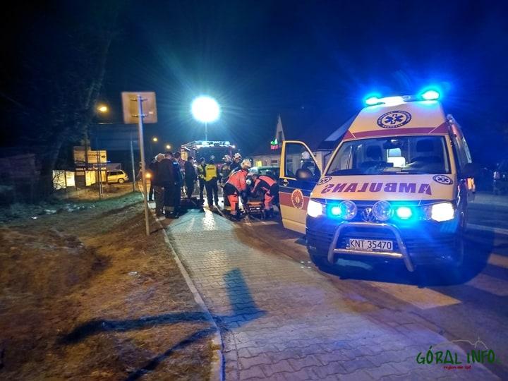 Potrącenie w Jabłonce (zdjęcia)