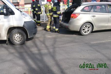 Kolizja w Nowym Targu - 1 osoba poszkodowana