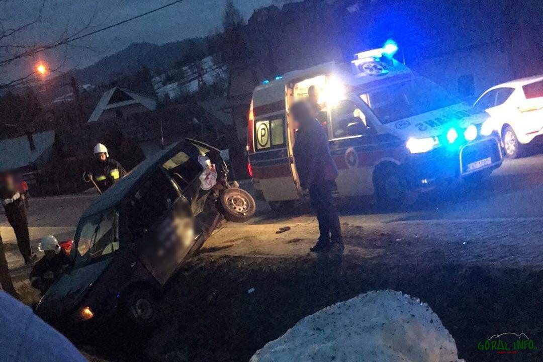 Zderzenie dwóch samochodów w Krośnicy