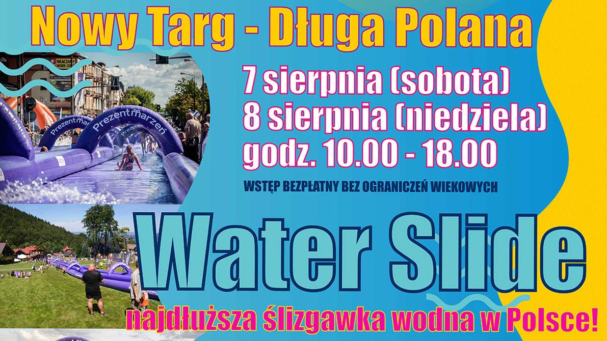 Najdłuższa ślizgawka wodna w Polsce zawita do Nowego Targu