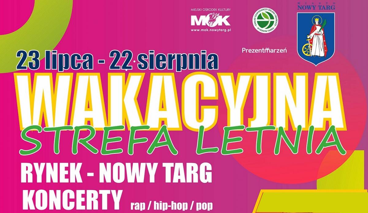 Wakacyjna Strefa Letnia na Rynku w Nowym Targu