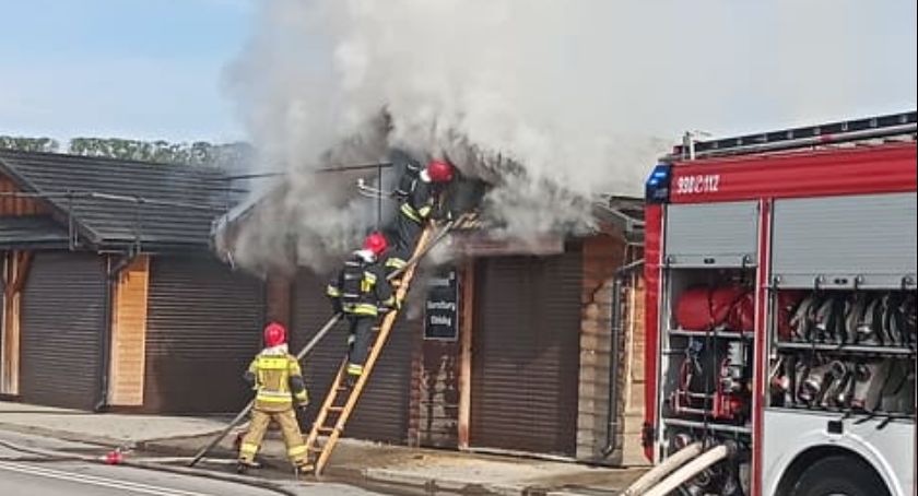 Pożar na nowotarskiej targowicy