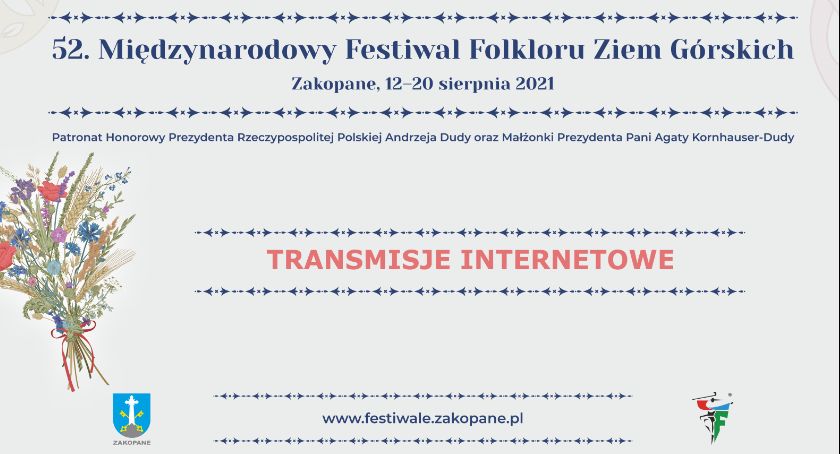 Międzynarodowy Festiwal Folkloru Ziem Górskich w Zakopanem on-line