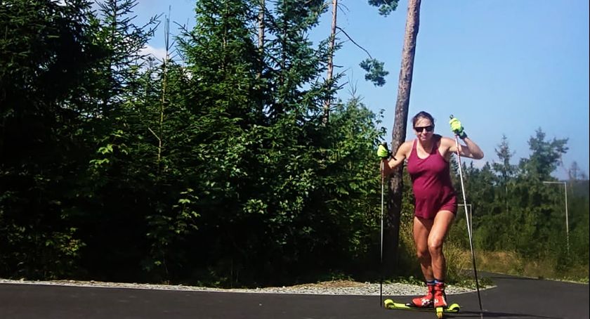 Justyna Kowalczyk cały czas aktywna - testuje trasy w Kirach 