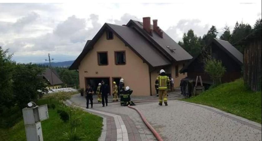 Pożar kotłowni w Zubrzycy Górnej 