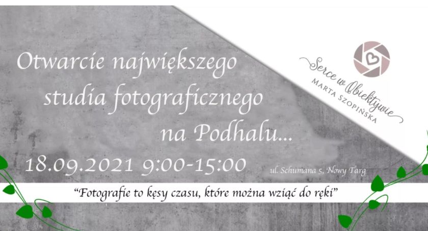 Oficjalne otwarcie największego studia fotograficznego na Podhalu!
