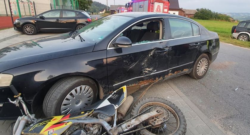 Kolejny wypadek z udziałem motocyklisty