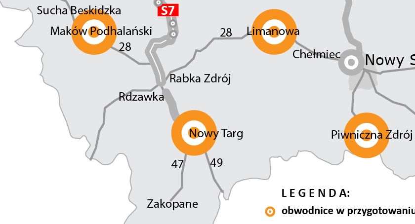 Trwają prace projektowe dla południowej obwodnicy Nowego Targu