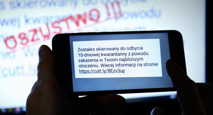 Fałszywe sms-y o nałożeniu kwarantanny