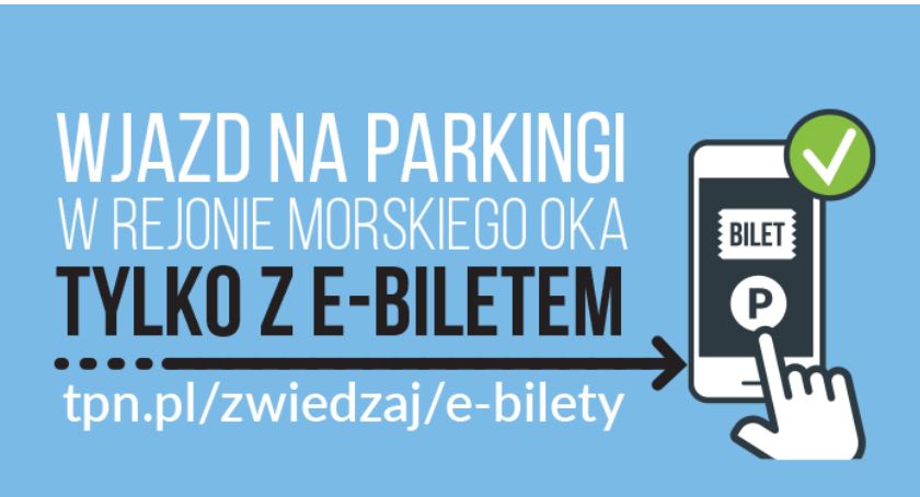 E-bilety na parkingi w rejonie Morskiego Oka obowiązują także poza sezonem