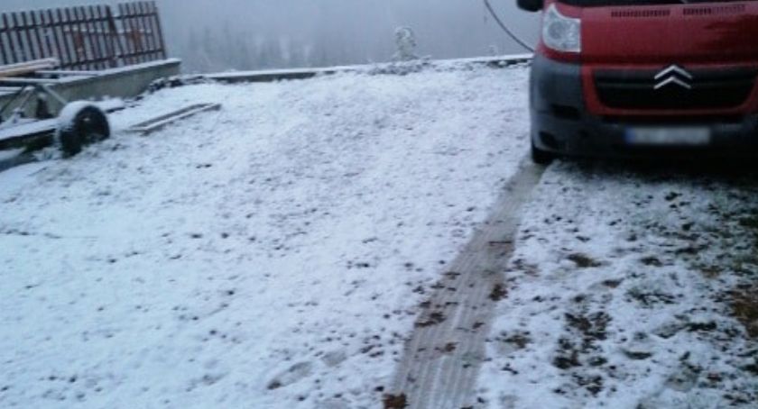 Pierwszy śnieg na Podhalu
