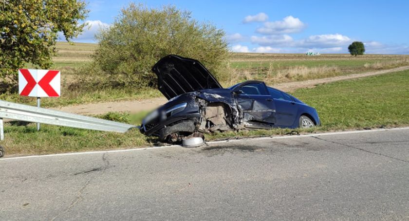 Groźny wypadek na drodze do Trybsza