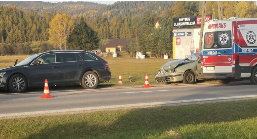 Kraksa na granicy Ostrowska i Łopusznej