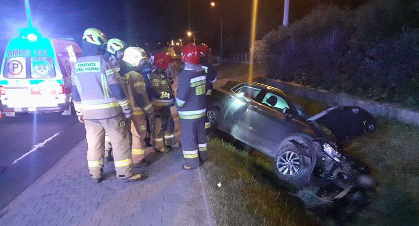 Był bardzo pijany i wypadł z drogi - mogło dojść do tragedii