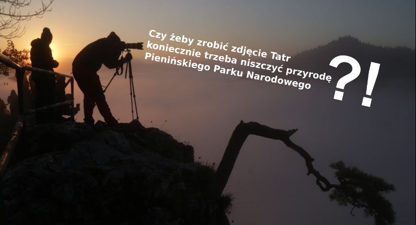 Fotograf wandal w Pieninach - karygodne zachowanie