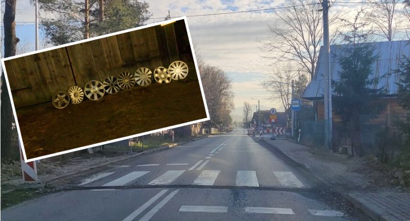 Na kierowców przejeżdżających przez Koniówkę czeka niespodzianka - dziura zwalniająca