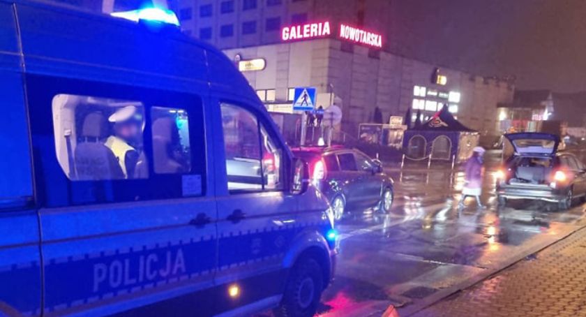 Potrącenie pod galerią 