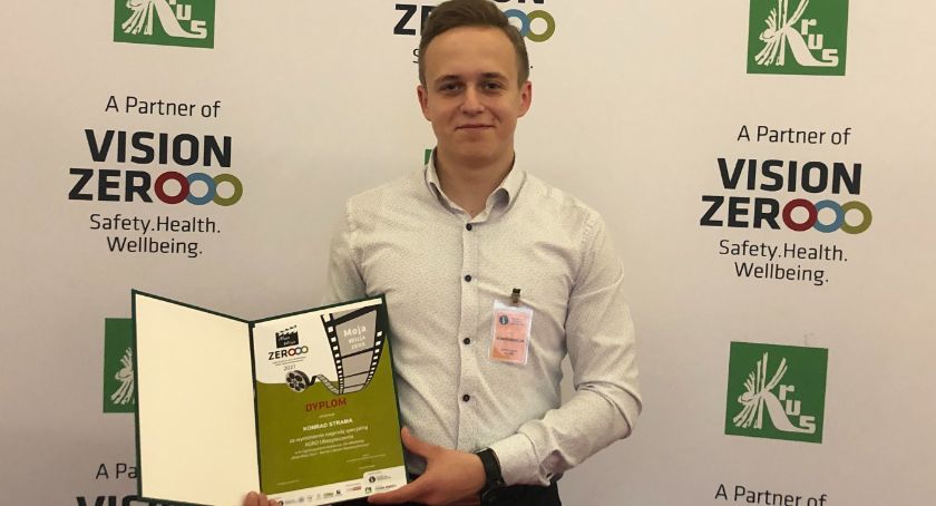 Konrad Strama wyróżniony w prestiżowym konkursie „Moja Wizja Zero - Rolnik Liderem Bezpieczeństwa”