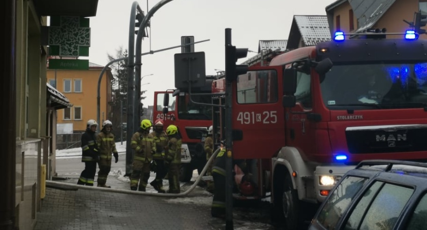 Akcja strażacka na Waksmundzkiej