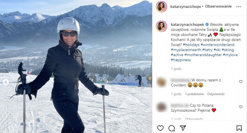 Aktywne święta Katarzyny Cichopek w Zakopanem