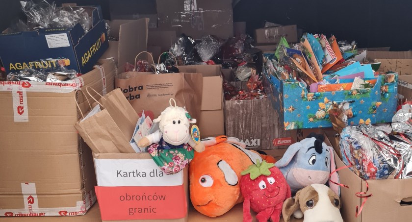 1,5 tony darów z gmin Spytkowice i Rabka-Zdrój dotarło do funkcjonariuszy strzegących granic z Białorusią