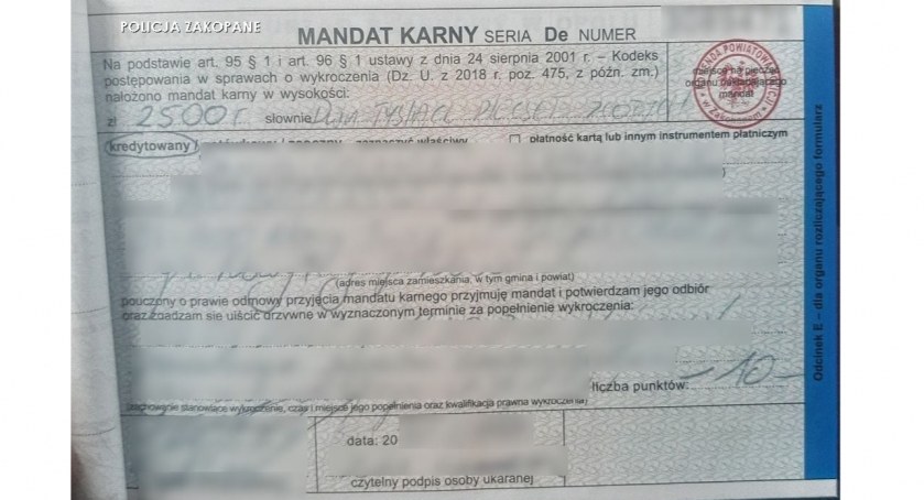 Od 1 stycznia wyższe mandaty, za potracenie pieszego 2 500 zł
