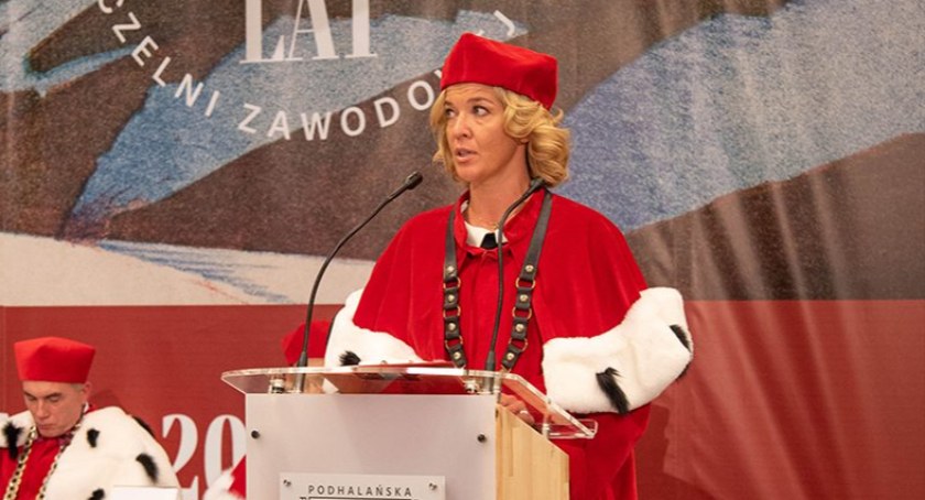 Dr Bianka Godlewska-Dzioboń - pełniąca obowiązki rektora Podhalańskiej Państwowej Uczelni Zawodowej w Nowym Targu