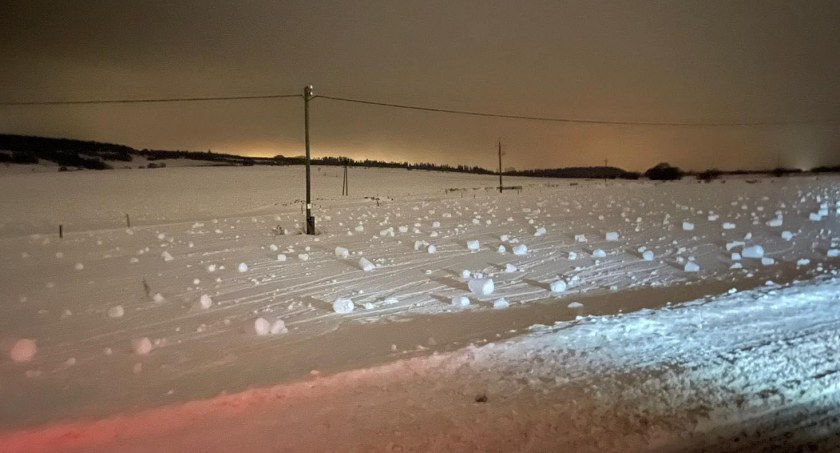 Wałki śnieżne - niesamowite zjawisko meteorologiczne na Spiszu 