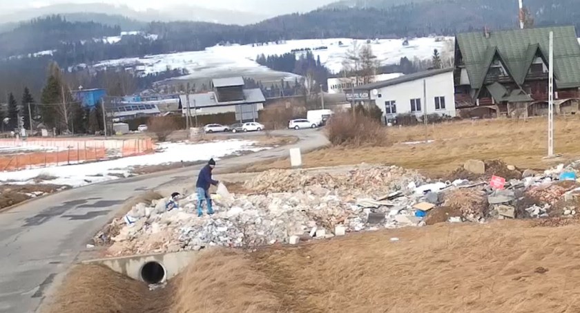 Przyłapany na podrzucaniu śmieci w Nowym Targu 