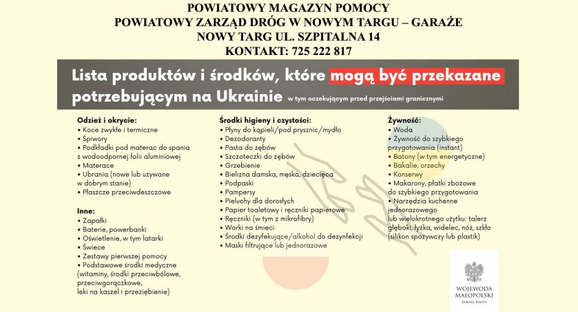 Powiatowy Magazyn Pomocy w Nowym Targu