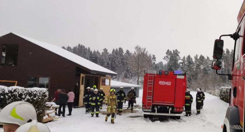 Akcja strażacka na stolarni