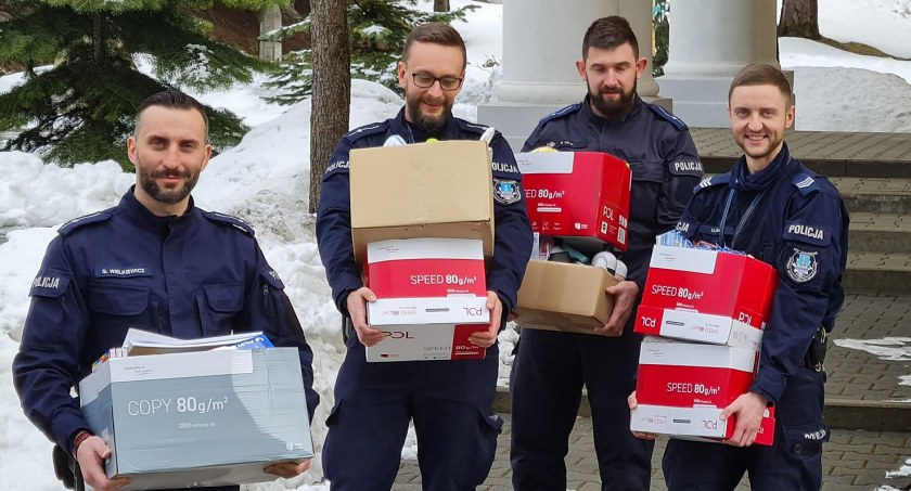 Tatrzańscy policjanci ruszyli z pomocą dla obywateli Ukrainy