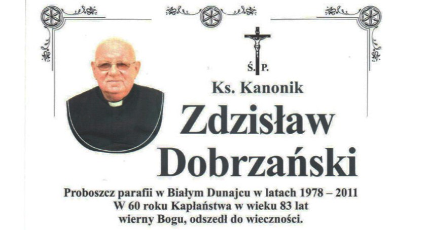 Zmarł ks. Zdzisław Dobrzański, wieloletni proboszcz parafii w Białym Dunajcu