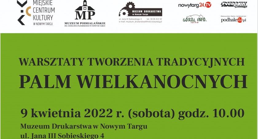 Warsztaty tworzenia tradycyjnych palm wielkanocnych 