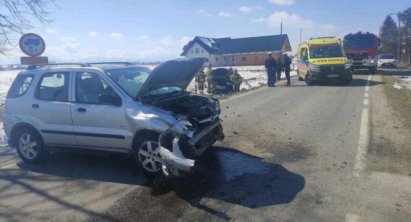 Groźne zderzenie we Wróblówce