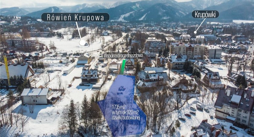 Do sprzedania działka budowlana w Zakopanem