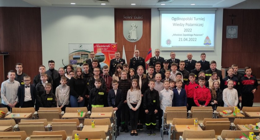 Ta młodzież wszystko wie o pożarnictwie - eliminacje OTWP powiatu nowotarskiego
