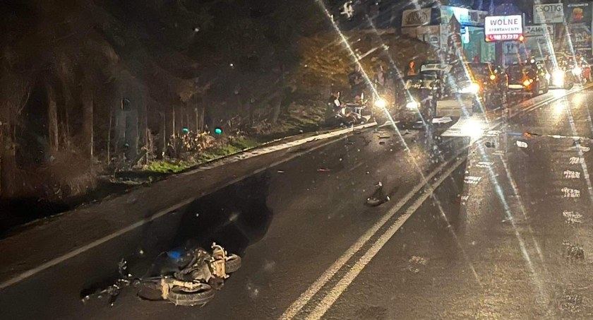 Groźny wypadek motocyklisty w Zakopanem