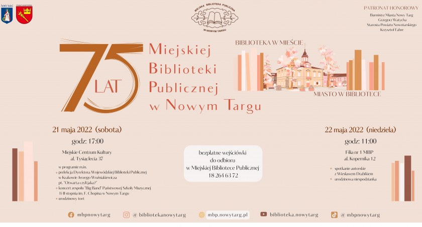 Jubileusz 75-lecia Miejskiej Biblioteki w Nowym Targu