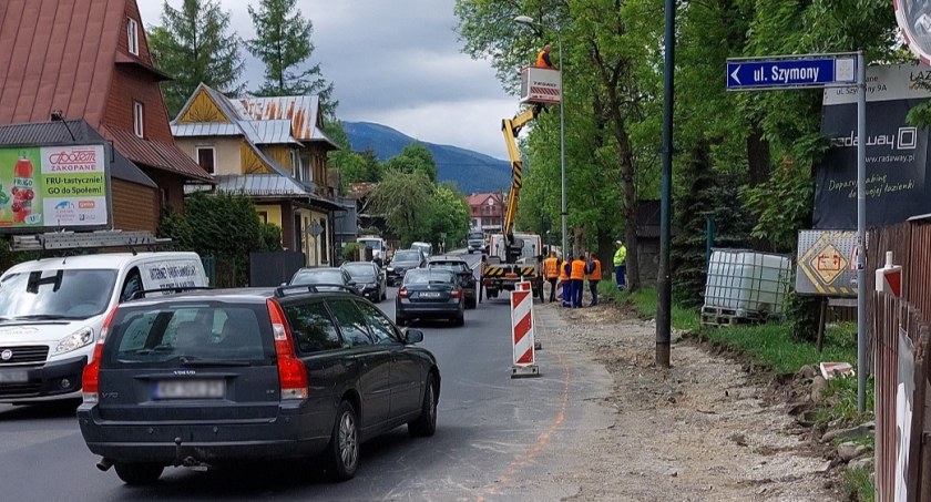 Remont chodnika na zakopiance pod Tatrami