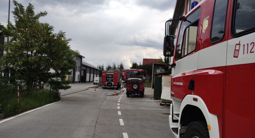Pożar w zakładzie mięsnym - strażacy zapobiegli tragedii