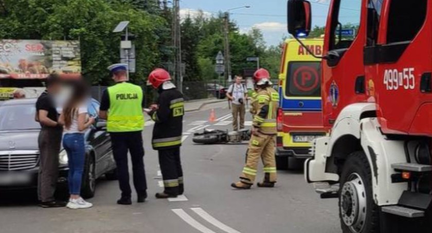 Nowotarska policja podaje szczegóły zderzenia motocykla prowadzonego przez nietrzeźwego mężczyznę