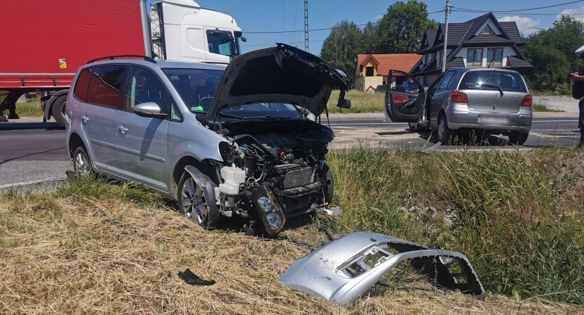 Kraksa przed skrzyżowaniem