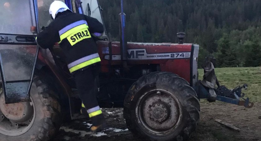 Traktor w ogniu 